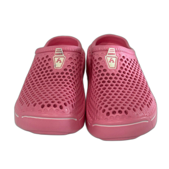 Amoji Garden Clogs Shoes Unisex Men’s 7 Women’s 8 Pink Sandals Slip-Ons AM1761 - Picture 1 of 10